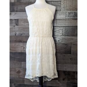 Rewind White Lace Dress Size Large